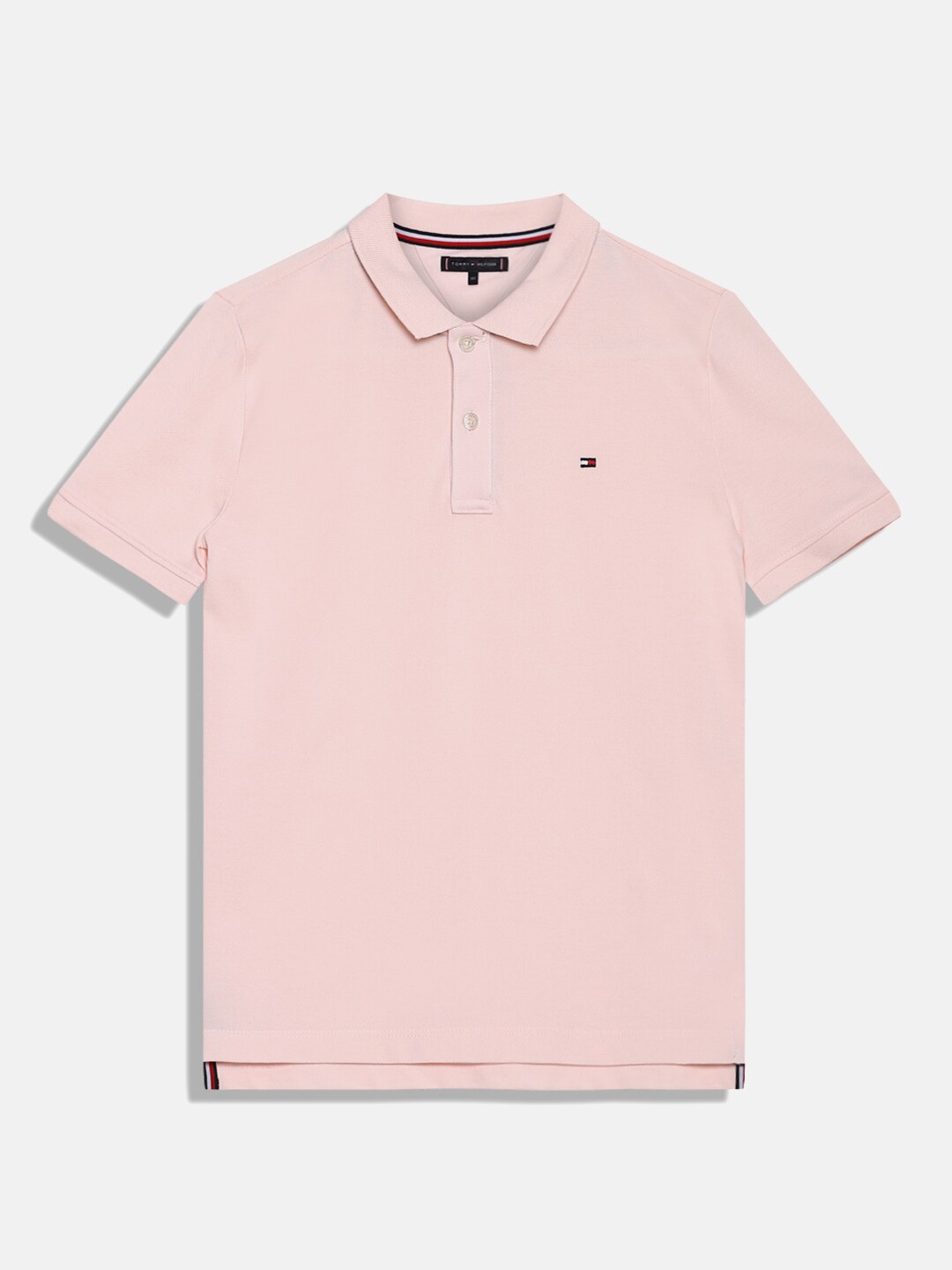 

Tommy Hilfiger Boys Polo Collar Cotton T-shirt, Pink