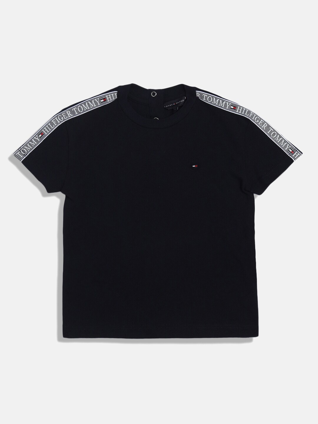 

Tommy Hilfiger Boys Round Neck Short Sleeves Cotton T-shirt, Navy blue