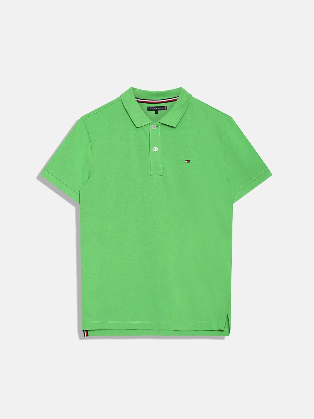 

Tommy Hilfiger Boys Polo Collar Cotton T-shirt, Green