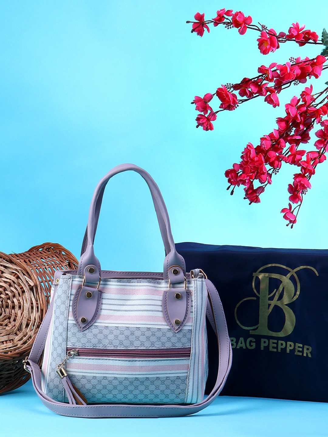 

Bag Pepper Printed Bowling Handheld Bag, Pink