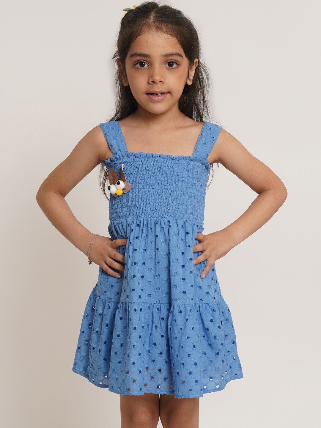 

Creative Girls Print A-Line Dress, Blue