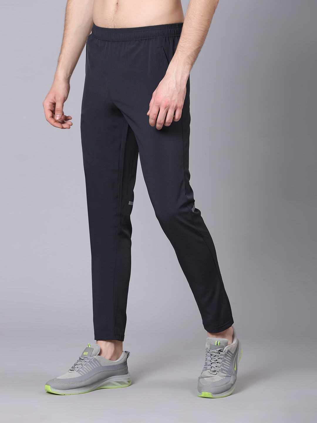

Dpassion Men Side Pockets Track Pants, Grey