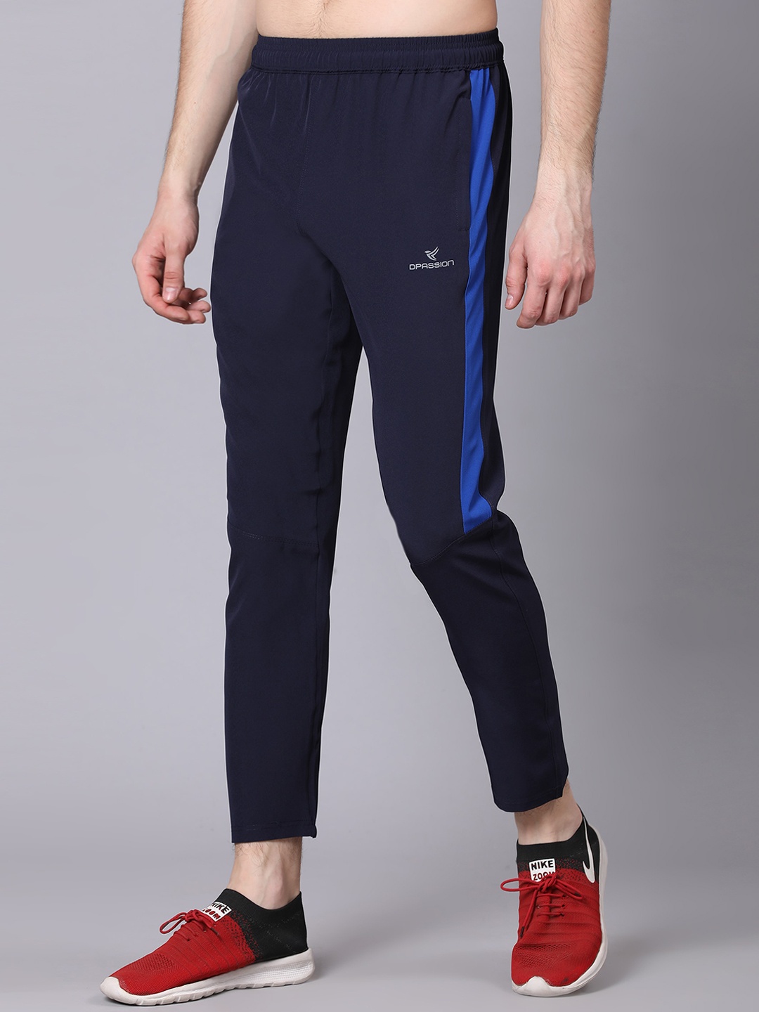 

Dpassion Men Regular Fit Track Pants, Navy blue