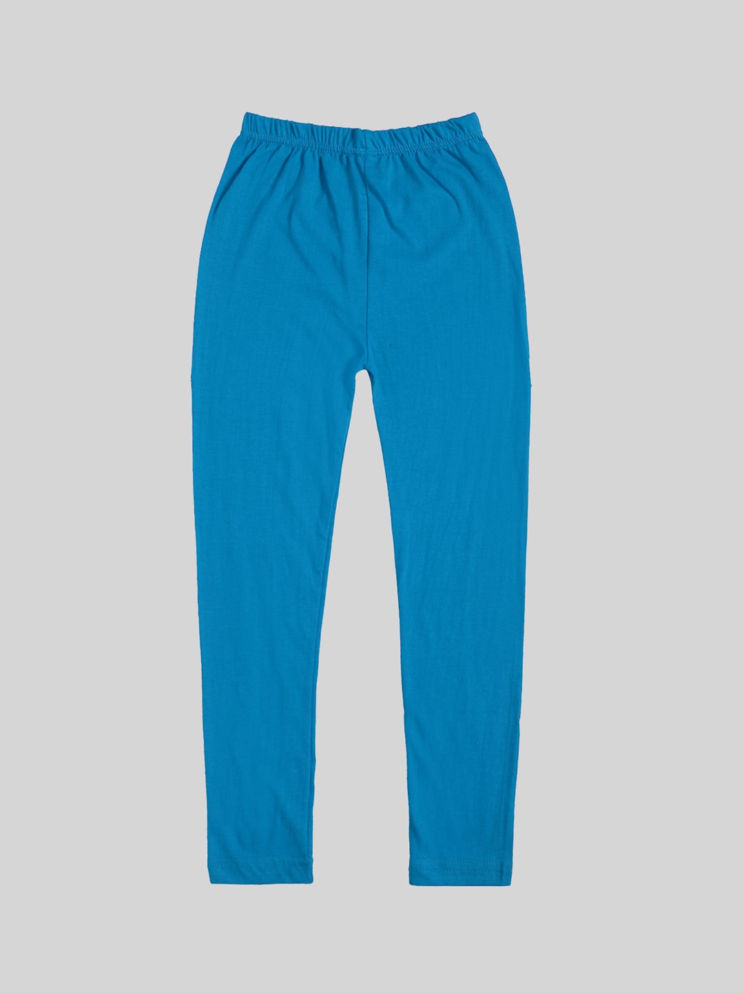 

DIAZ Girls Mid-Rise Ankle-Length Cotton Leggings, Turquoise blue