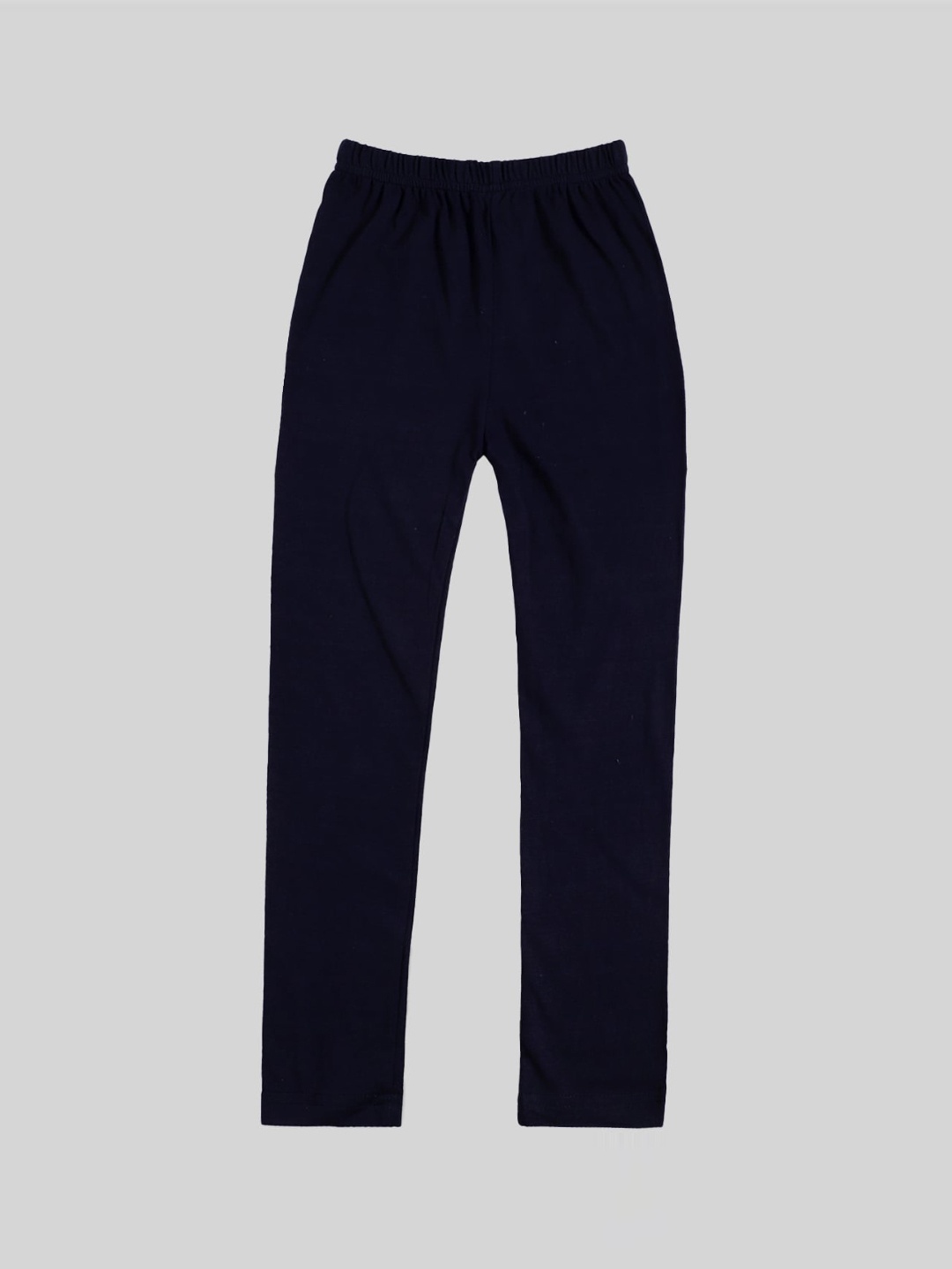 

DIAZ Girls Ankle Length Cotton Lycra Leggings, Navy blue