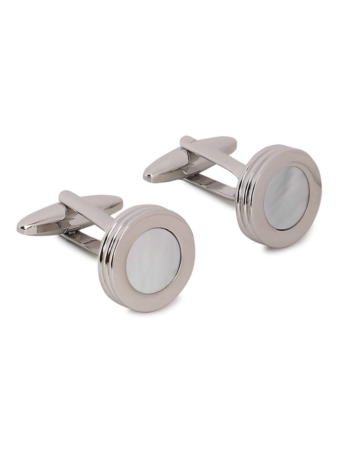 

Van Heusen Engraved Round Cufflinks, Silver