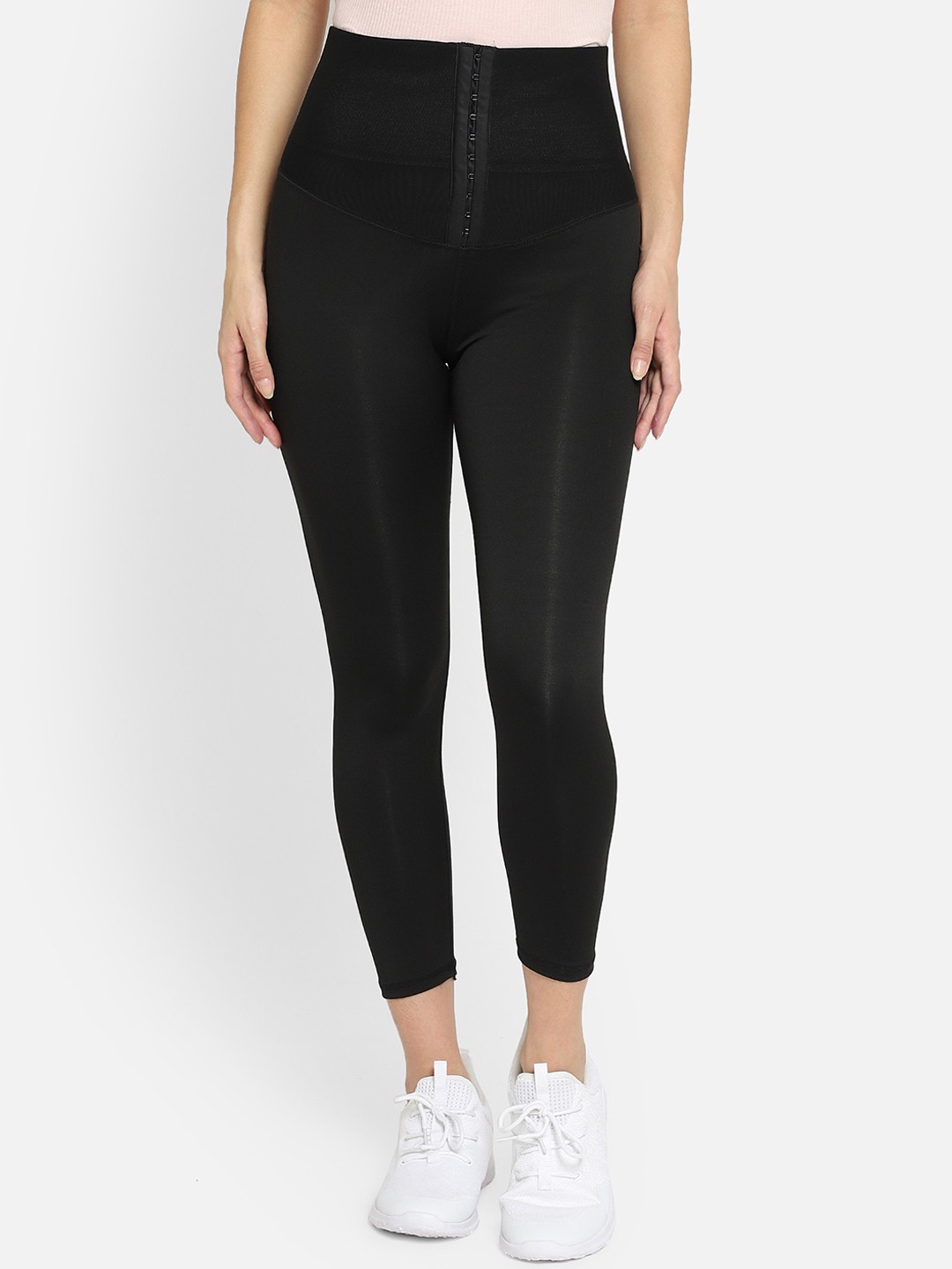 

Bellofox Women High-Rise Corset Yoga Tights, Black