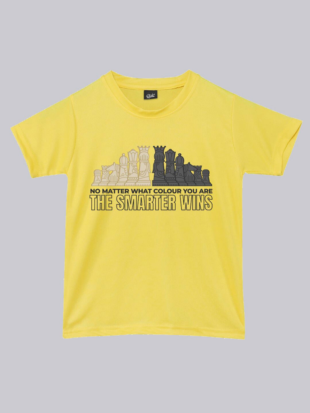 

RISH Boys Dry Fit Graphic Printed Round Neck Loose T-shirt, Yellow