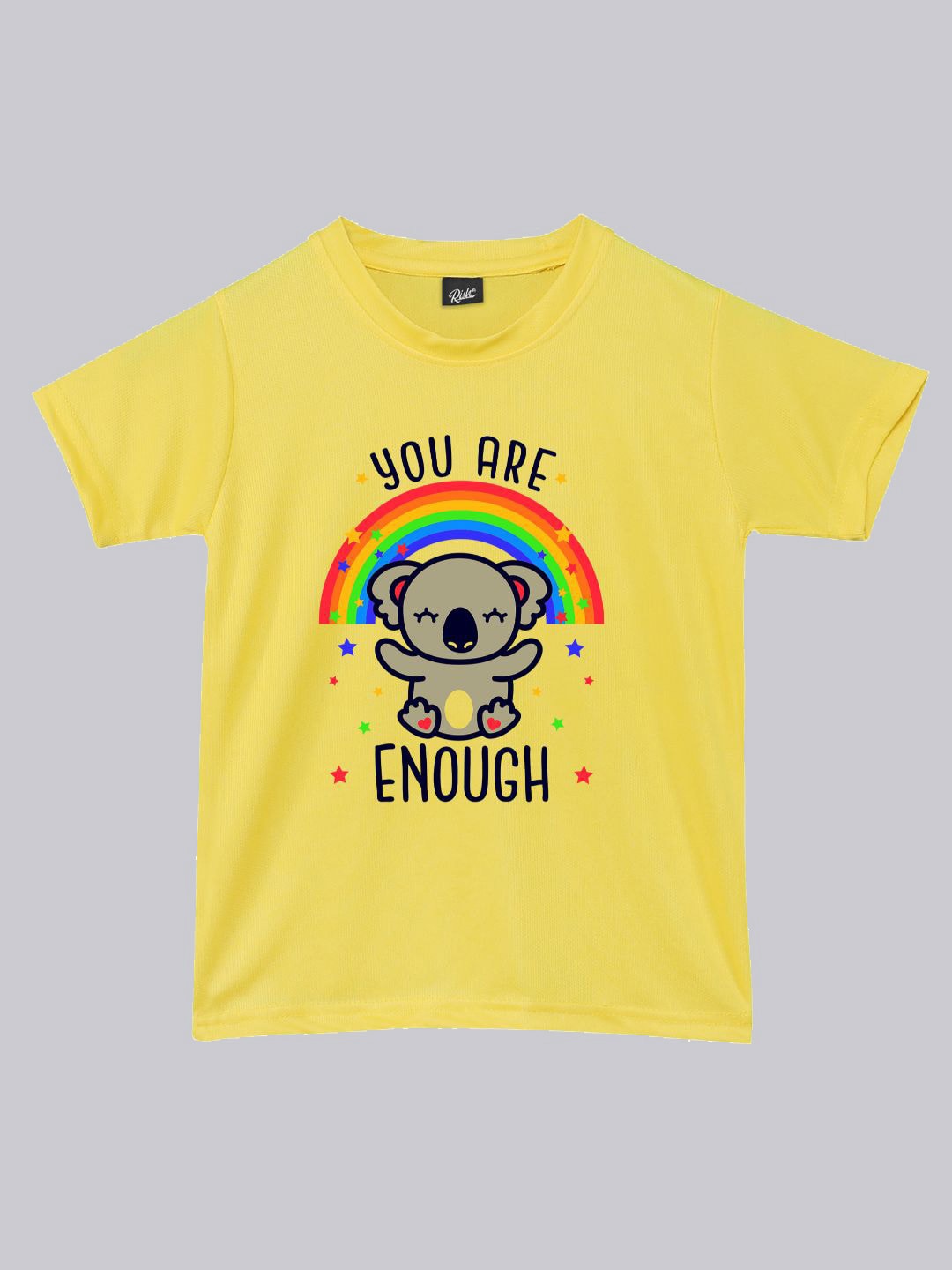 

RISH Kids Graphic Printed Dry Fit T-shirt, Yellow