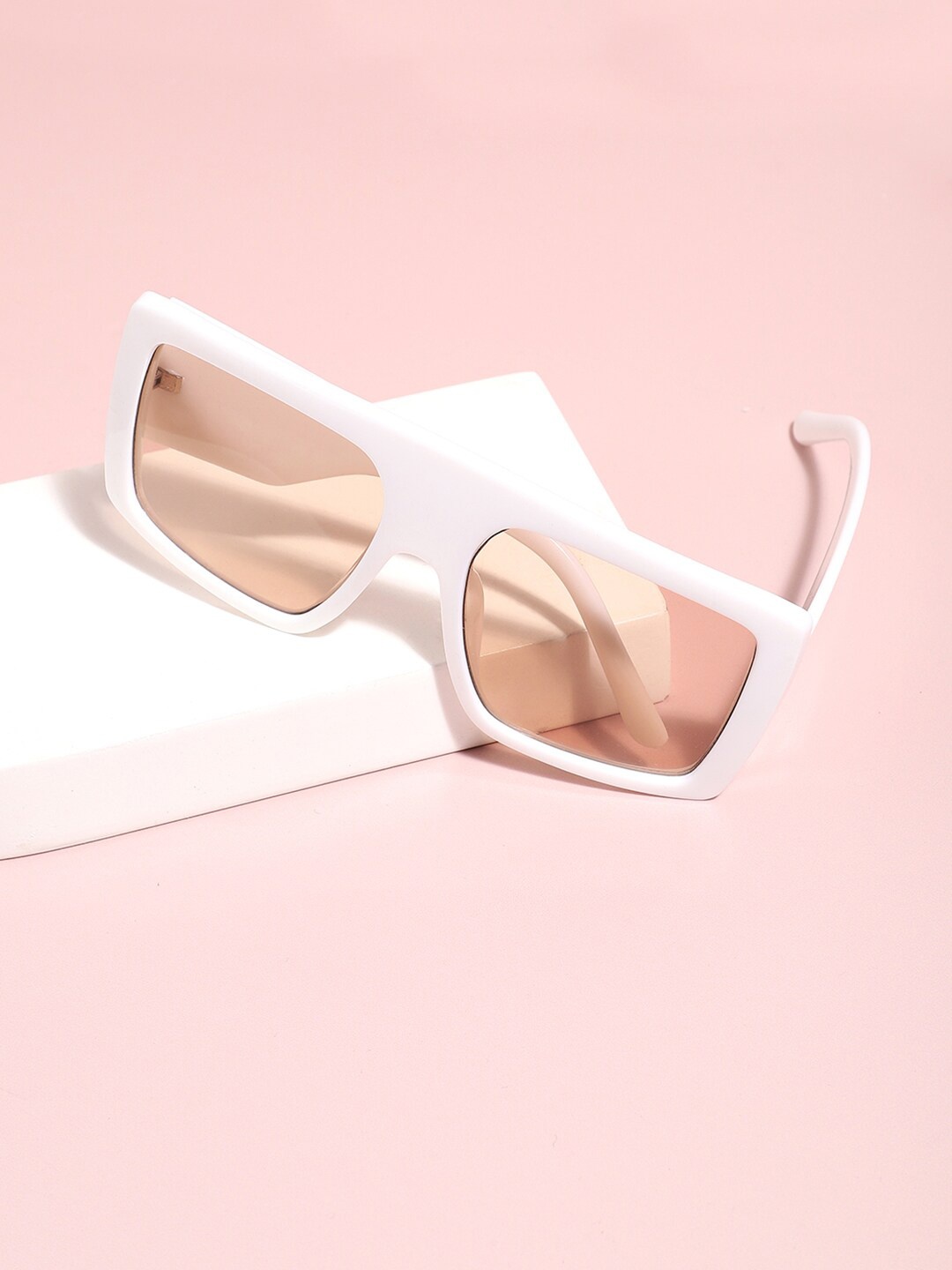 

French Accent Men Lens & White Oversized Sunglasses with Polarised Lens SS23FA_HSSG1040