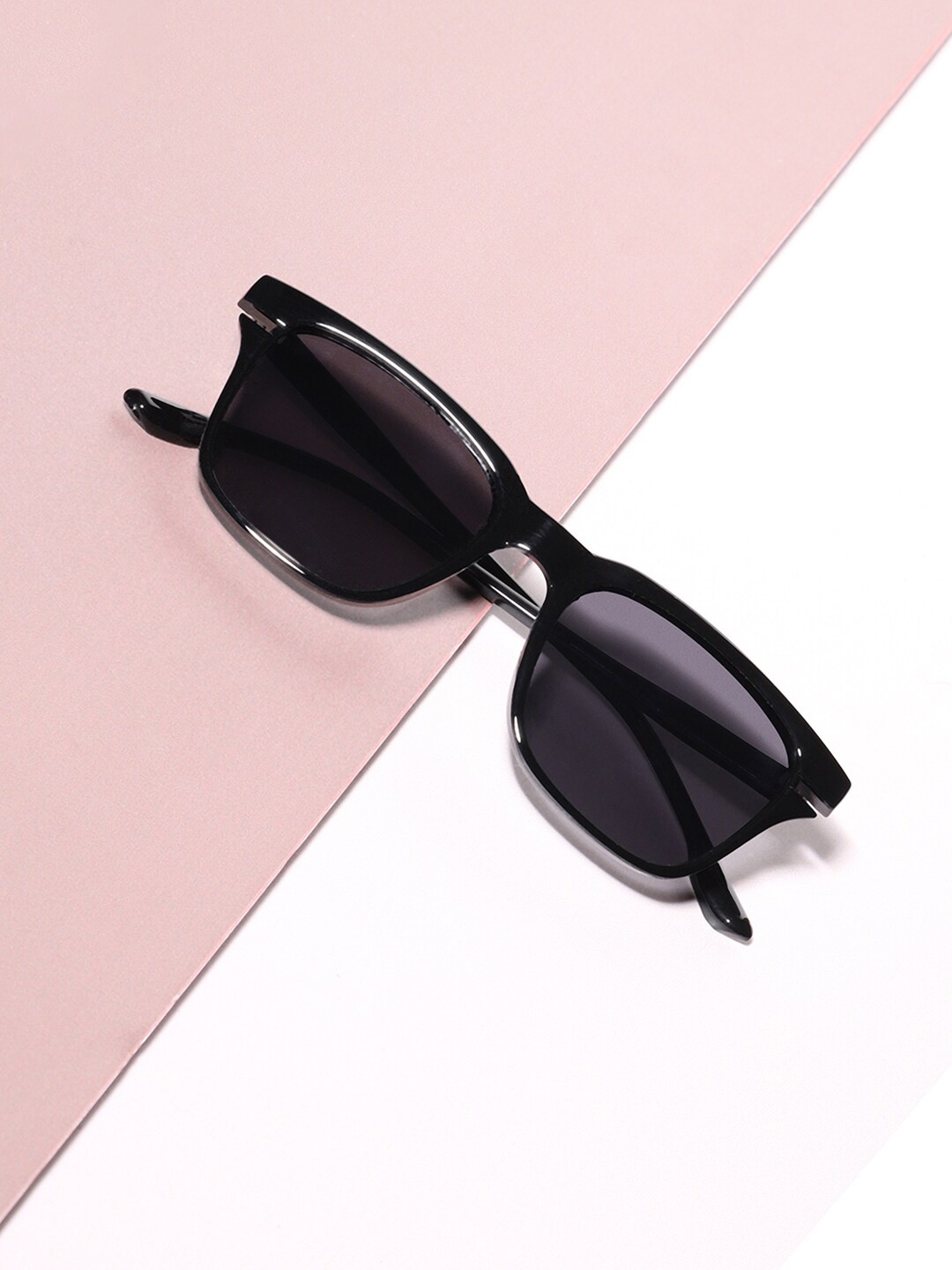 

French Accent Men Wayfarer Sunglasses with UV Protected Lens SS23FA_HSSG1085, Black