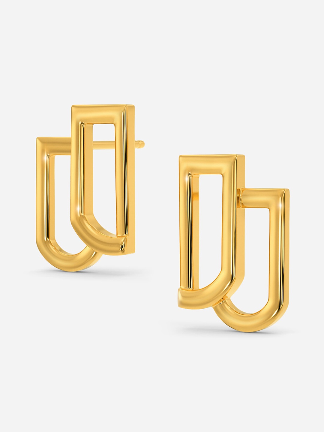 

MELORRA Eclectic Pheebs 18KT Gold Stud Earrings-4.36gm