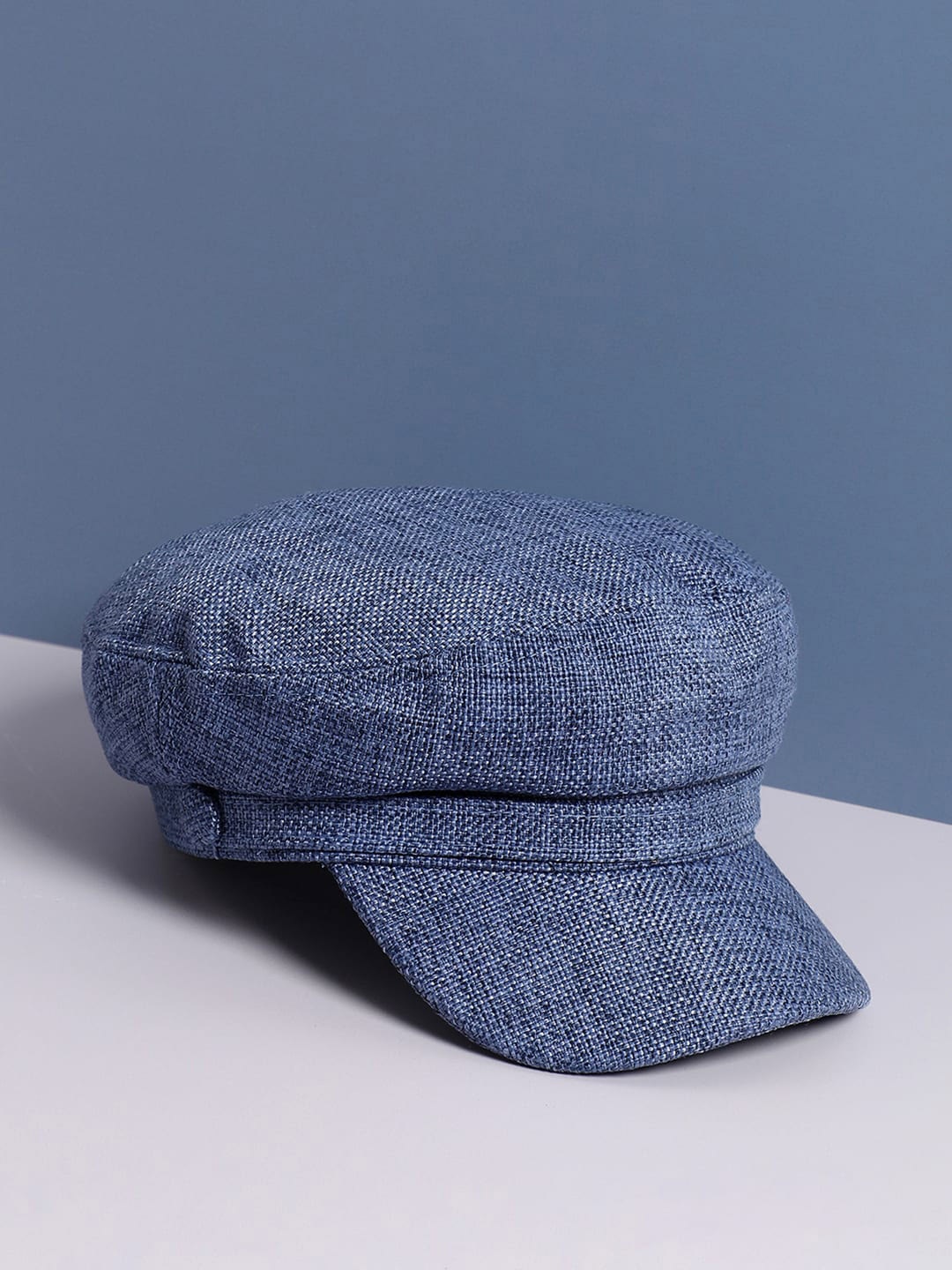 

French Accent Men Vintage Breton Hat, Blue