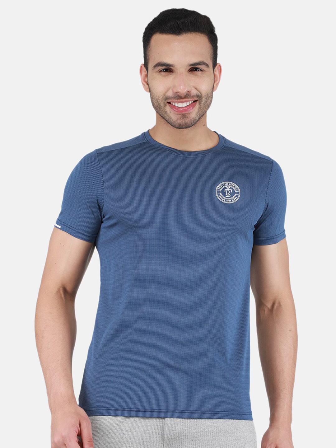

rock.it Round Neck Short Sleeves T-shirt, Blue