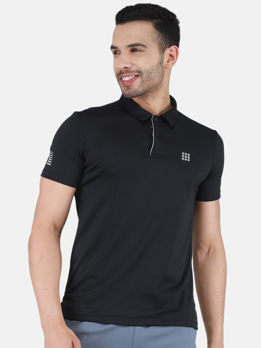 

rock.it Polo Collar Short Sleeves T-shirt, Black