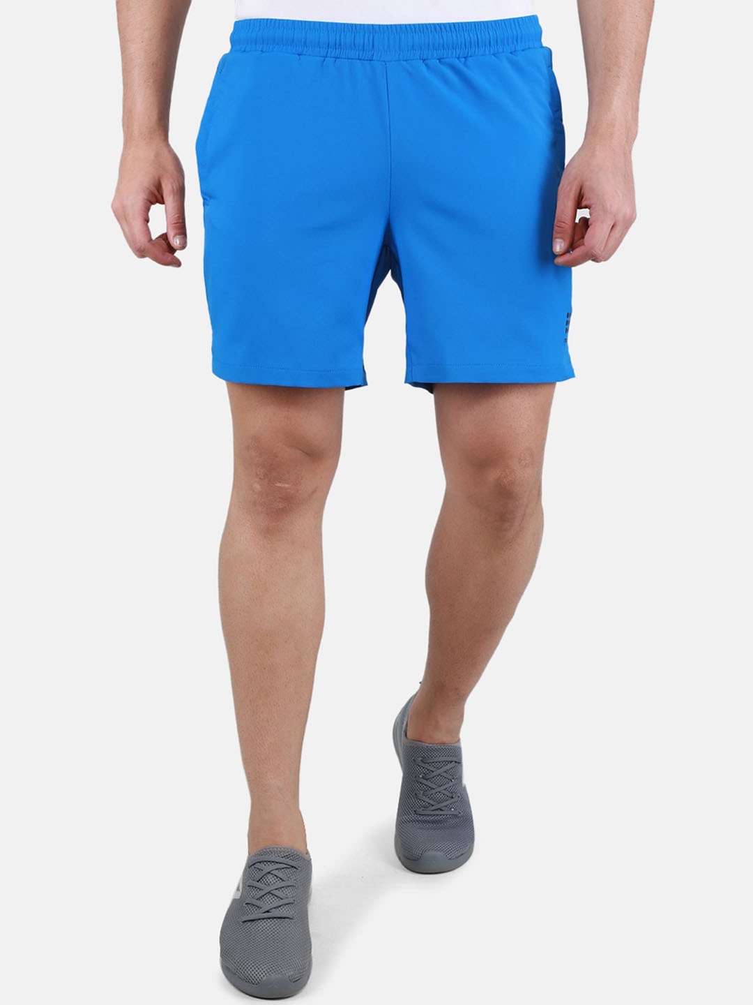 

rock.it Men Mid-Rise Sports Shorts, Blue
