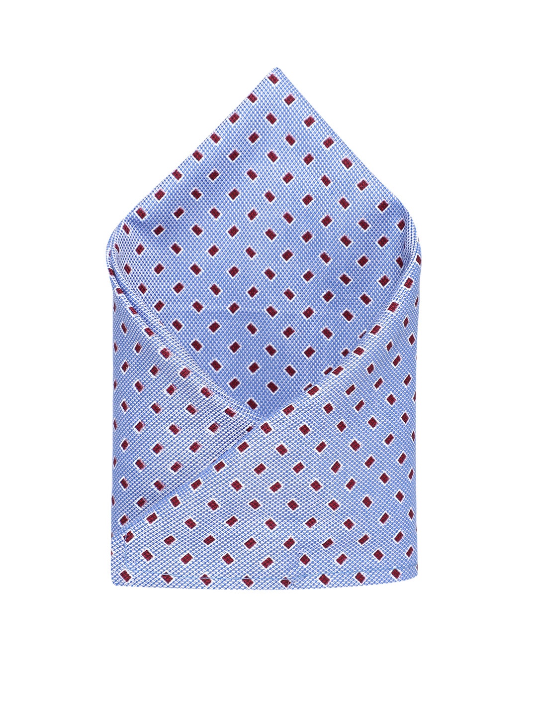 

MODARTA Printed Silk Pocket Square, Blue