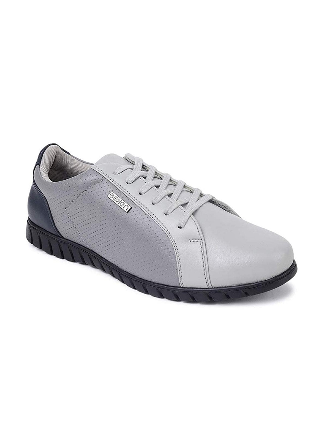 

Paragon Men Perforated Leather Lightweight Sneakers, Grey