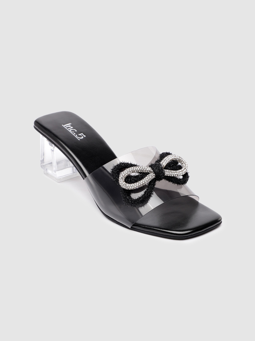 

Inc 5 Embellished Block Heels, Black