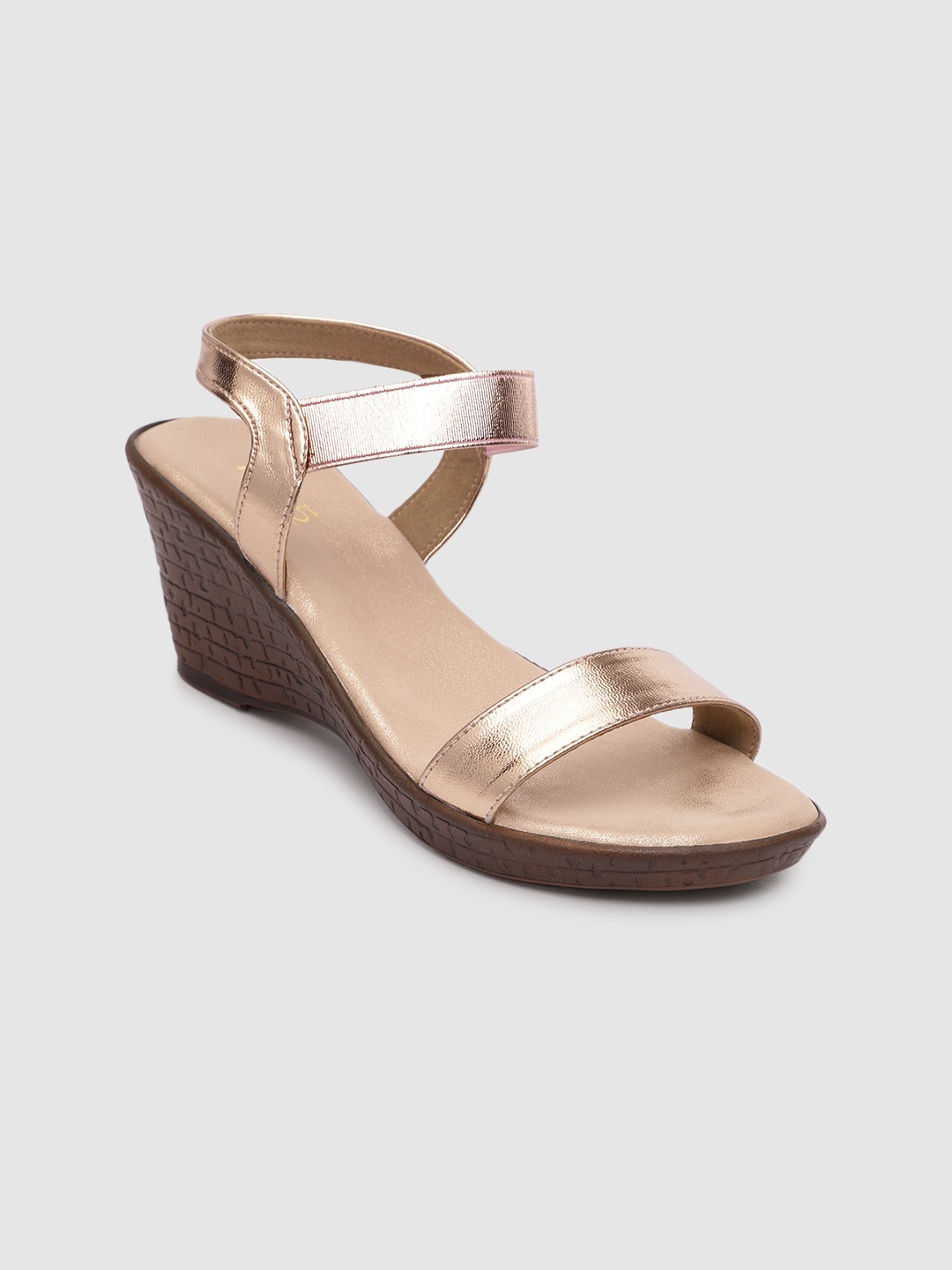 

Inc 5 Women Solid Wedge Sandals, Rose gold
