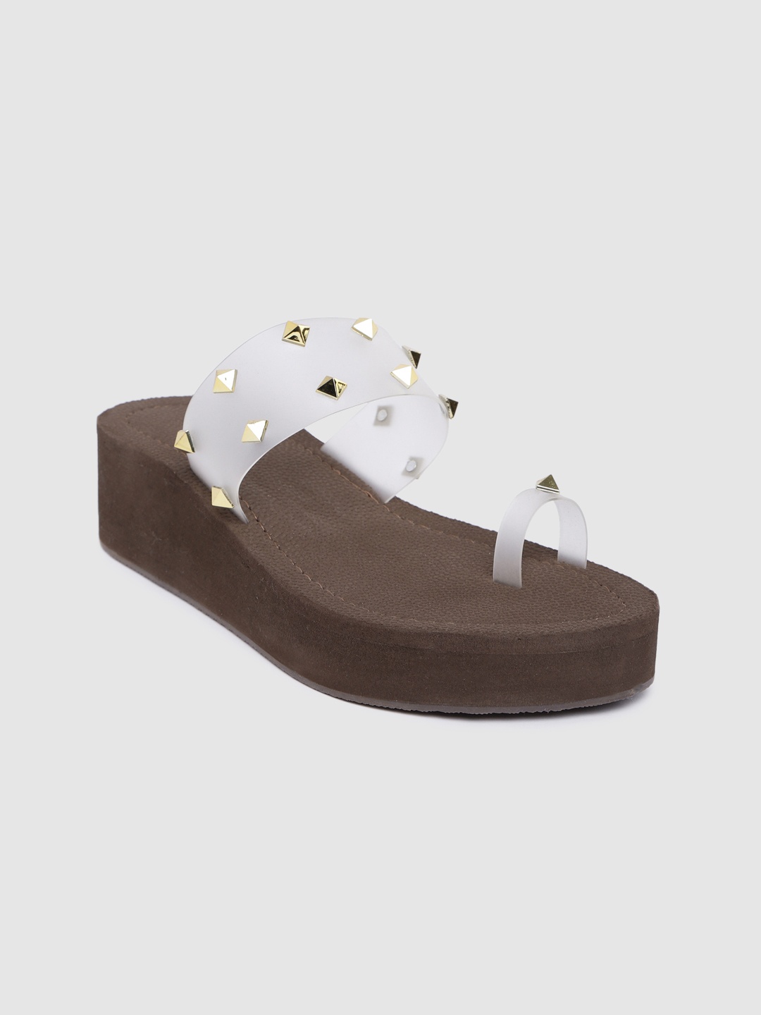 

Inc 5 Women Western Embellished Suede Wedge Sandals, Transparent