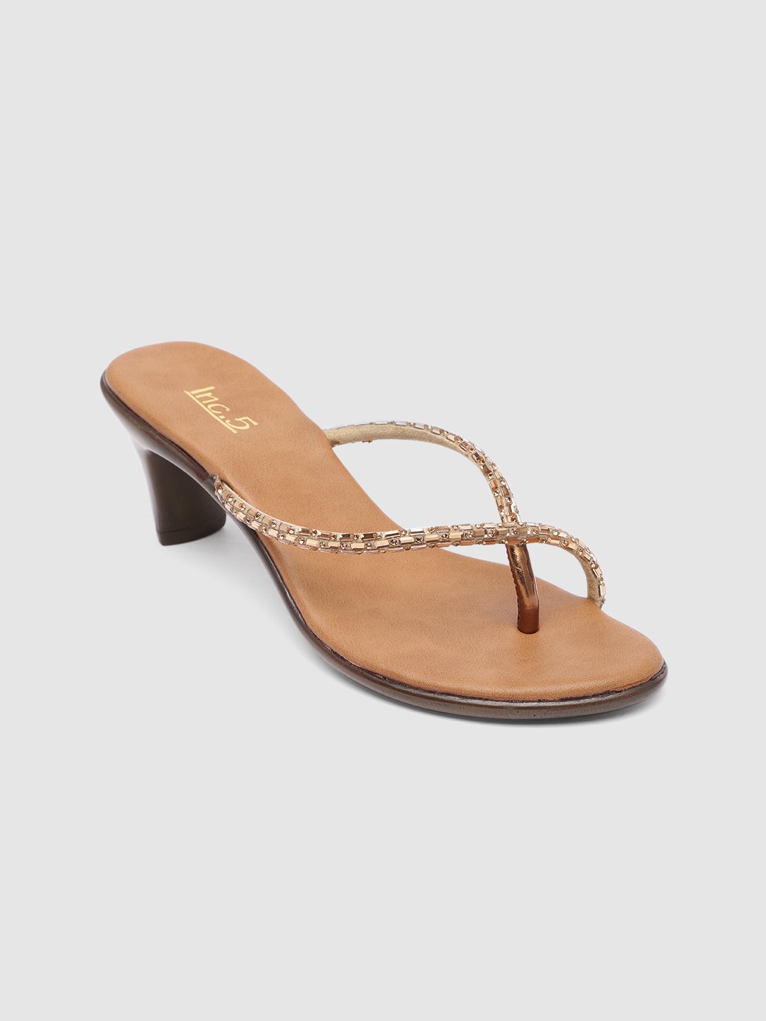 

Inc 5 Embellished Kitten Heels, Brown
