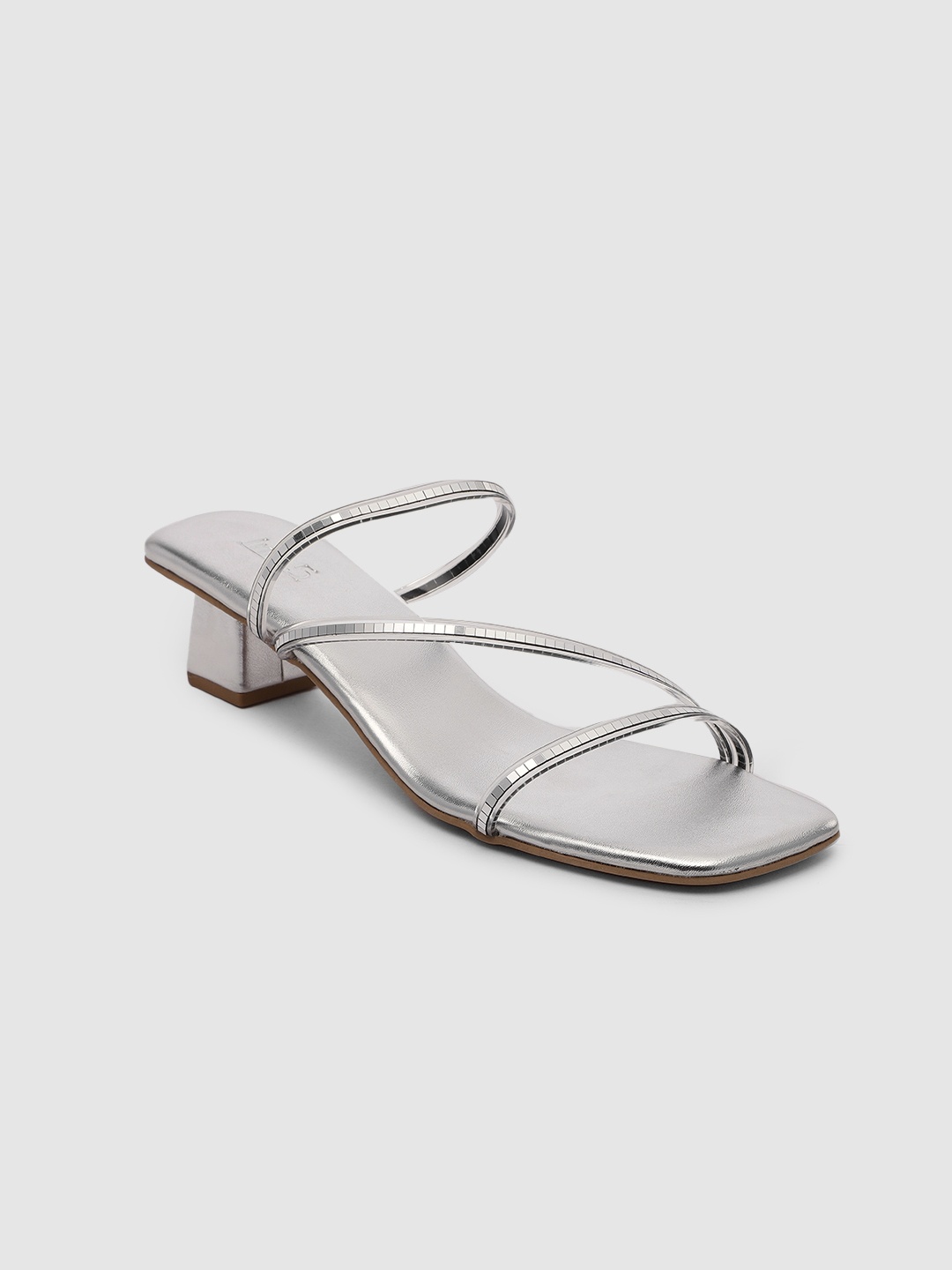 

Inc 5 Embellished Kitten Sandals, Silver
