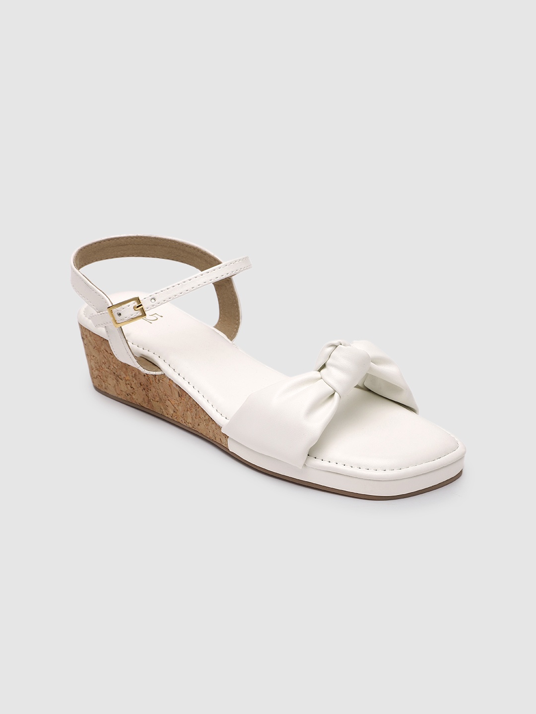 

Inc 5 Bow Knot Wedge Sandals, White