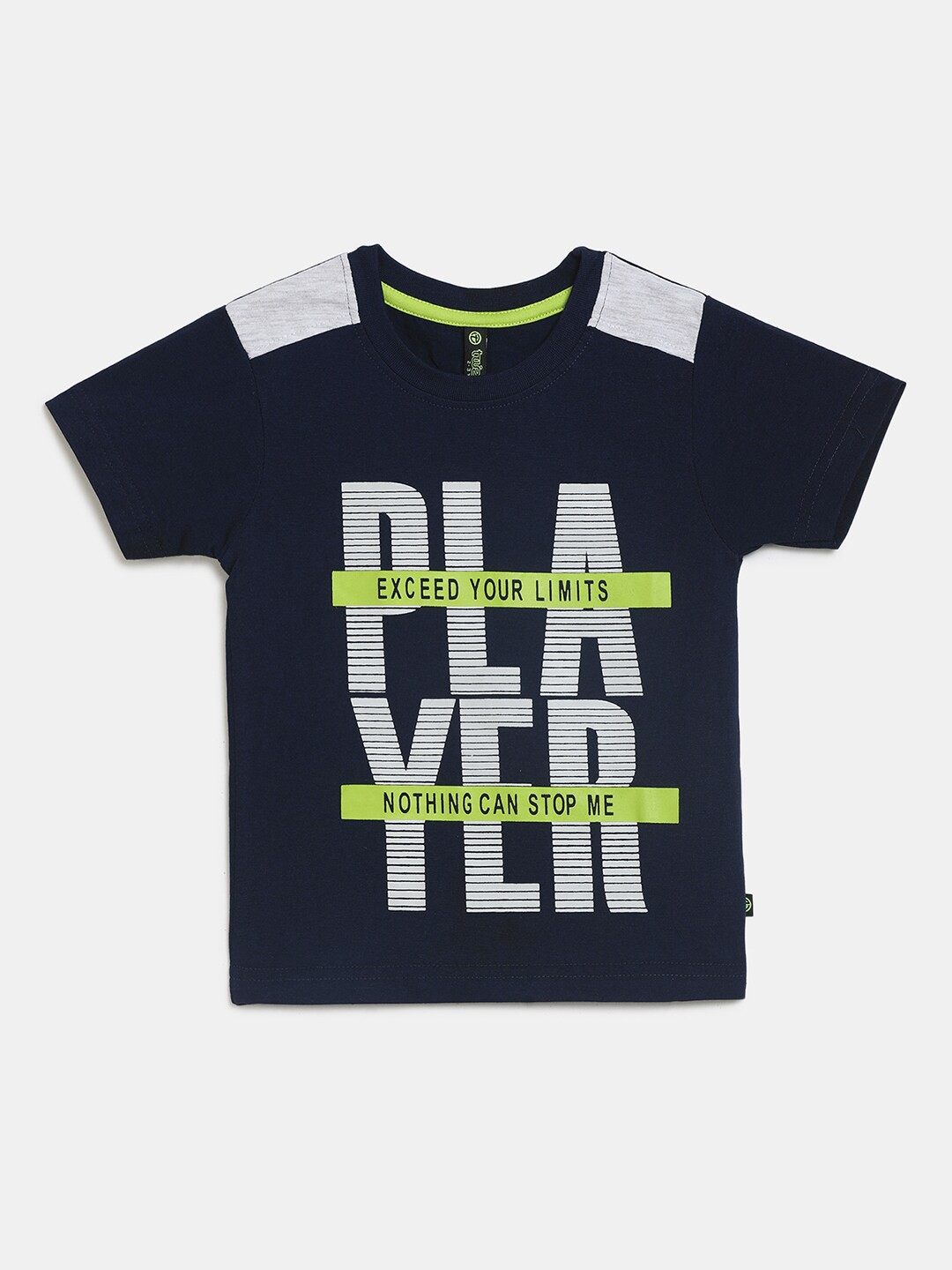 

V-Mart Boys Printed T-shirt with Shorts, Navy blue