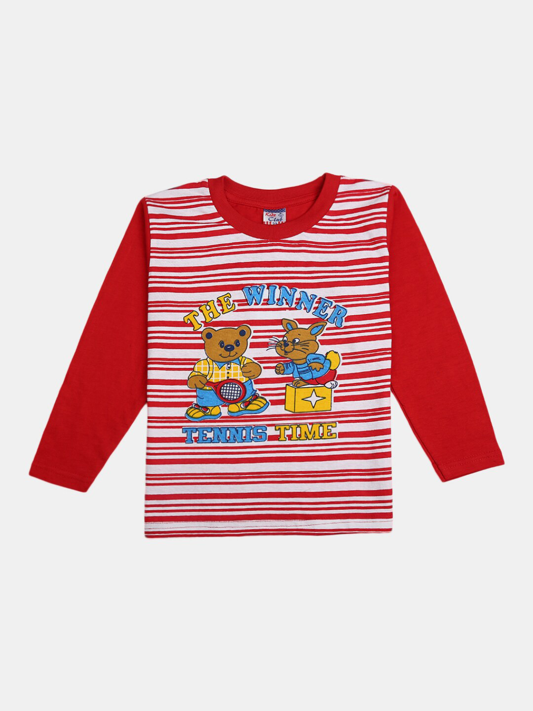 

V-Mart Boys Printed Pure Cotton Long Sleeves T-shirt with Pyjamas Clothing Set, Red