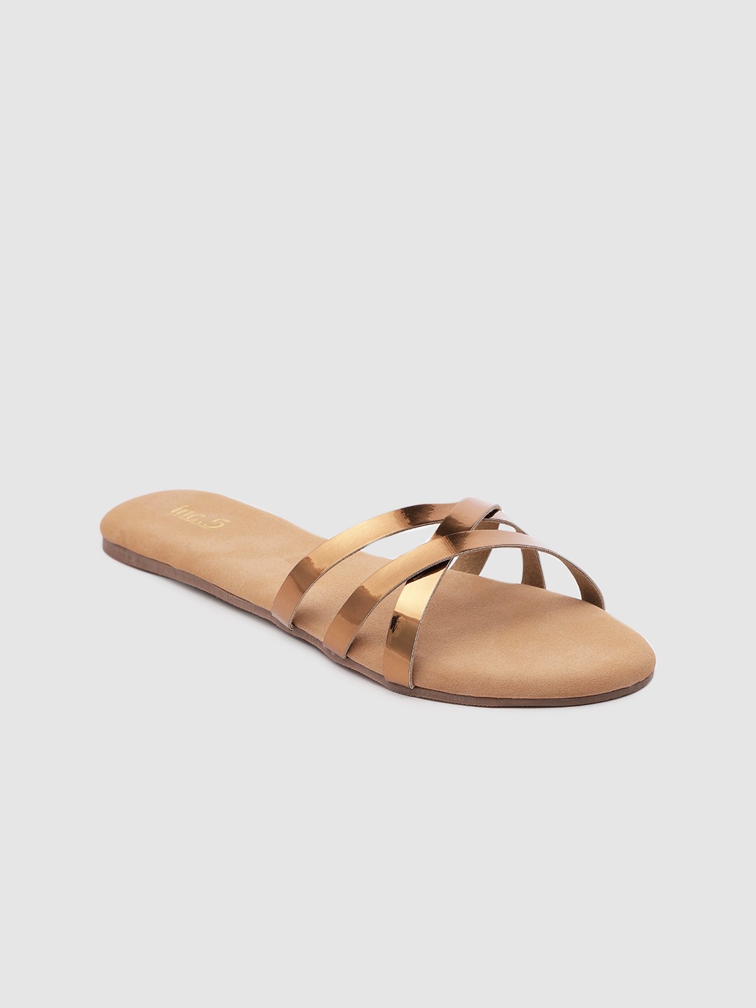 

Inc 5 Women Embellished Open Toe Flats, Gold
