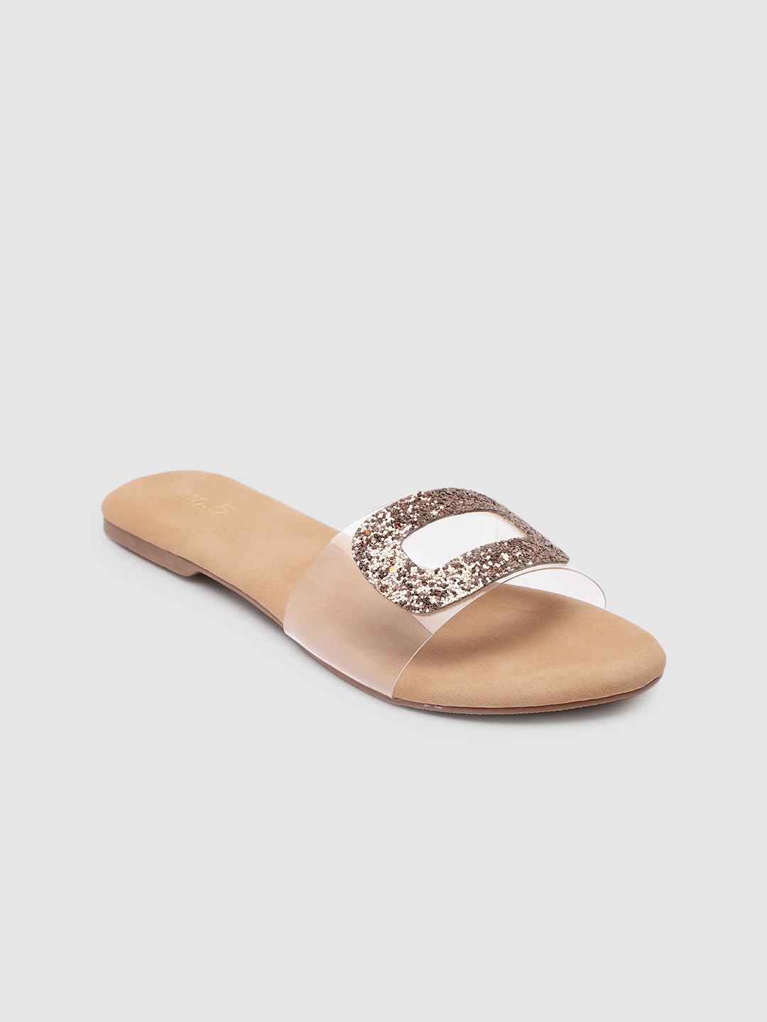 

Inc 5 Women Transparent Embellished Open Toe Flats