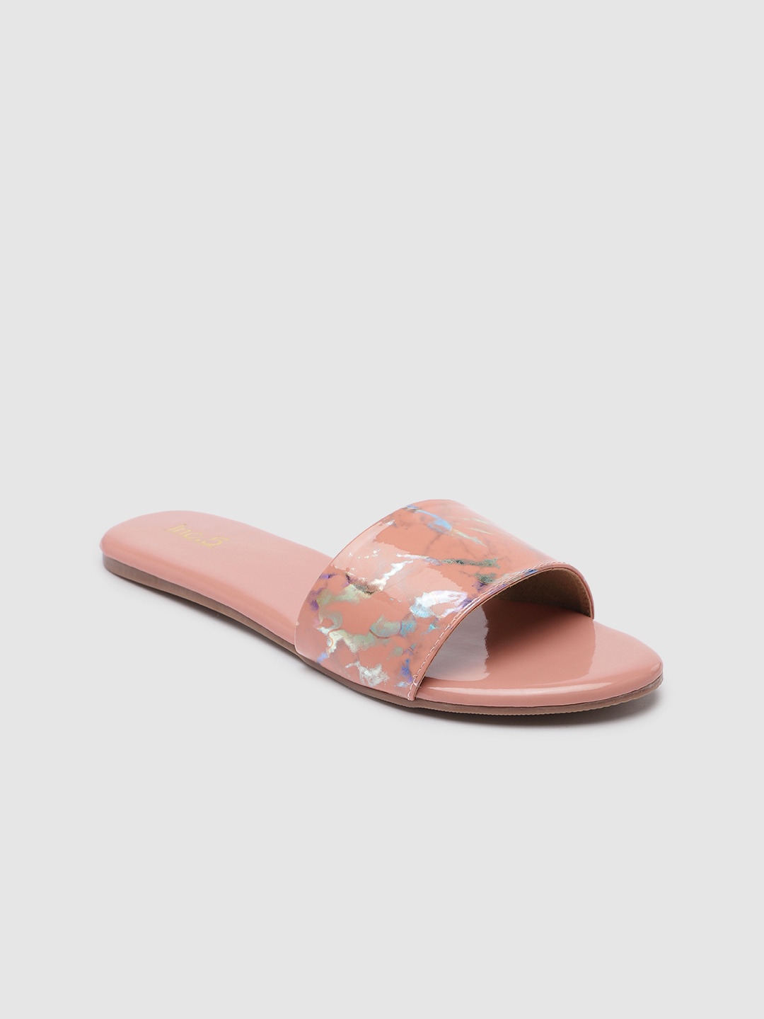 

Inc 5 Women Printed Open Toe Flats, Pink