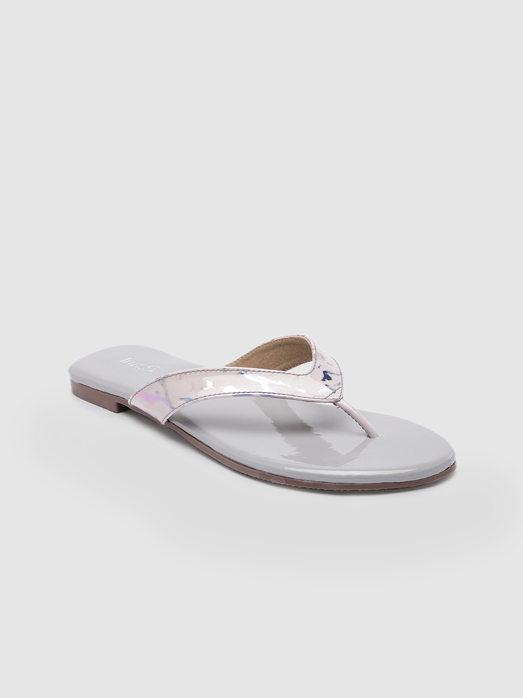

Inc 5 Women Textured T-Strap Flats, Pink