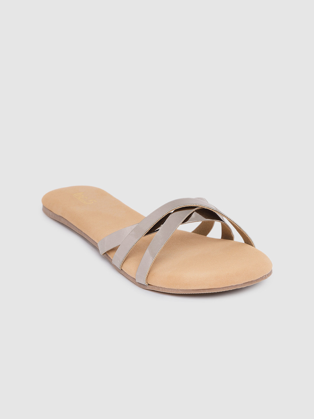 

Inc 5 Women Open Toe Flats, Metallic