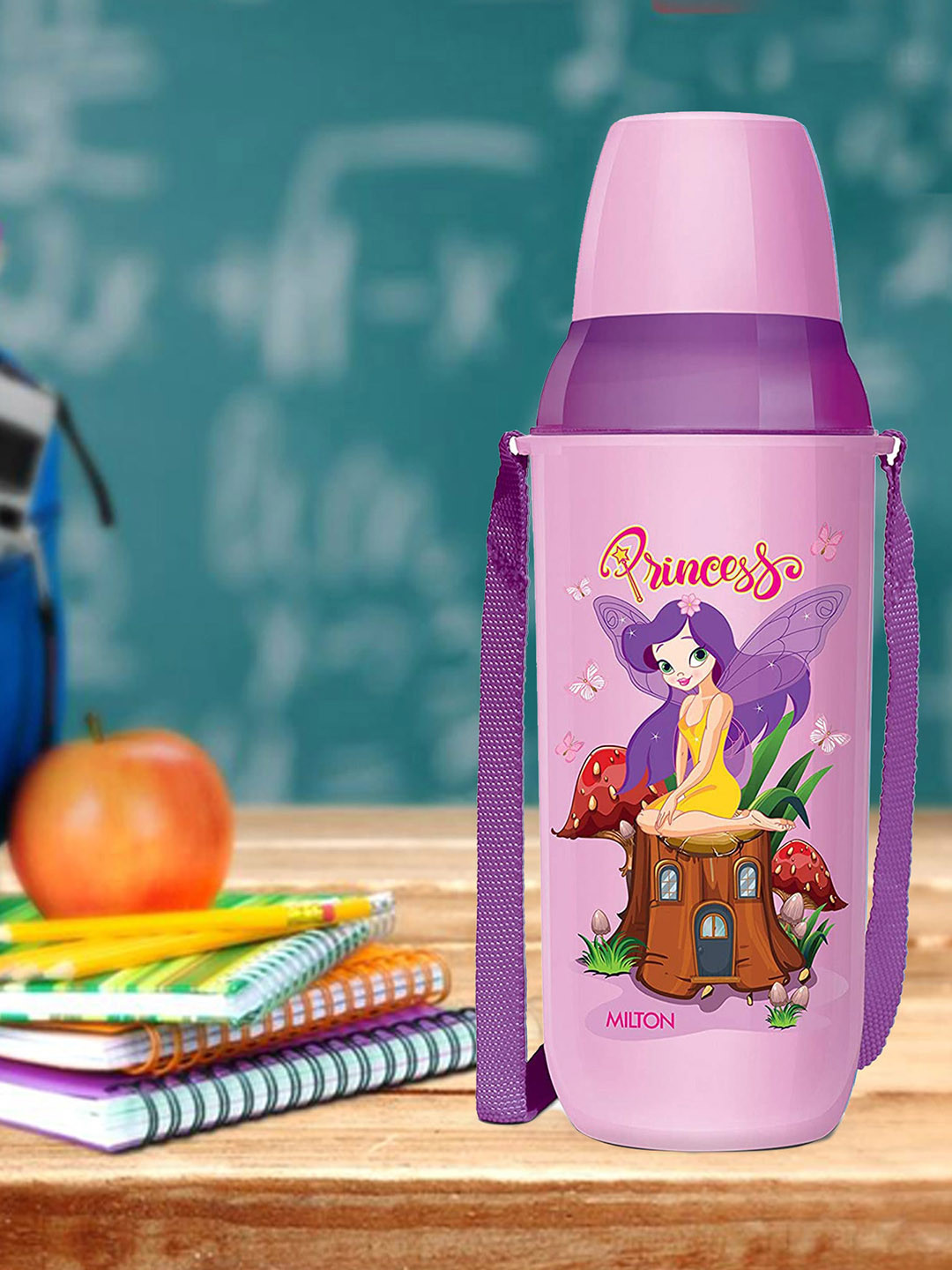 

Milton Steel Swift 600 Light Pink School Kids Inner Stainless Steel Water Bottle 520 ml