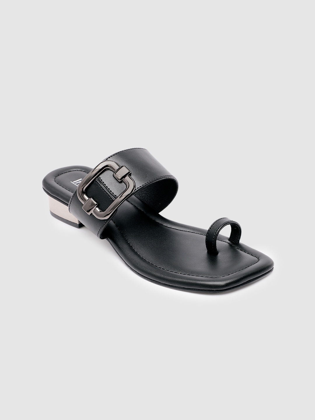 

Inc 5 Women Buckle Embellished Block Sandals, Black