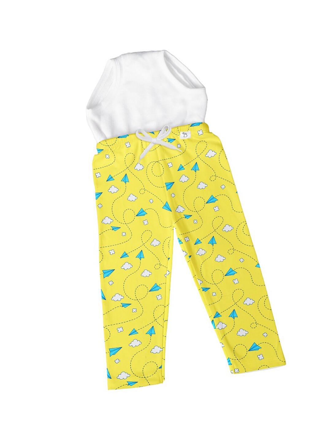 

SuperBottoms Kids Diaper Pants with Stitched In Padded Underwear, White