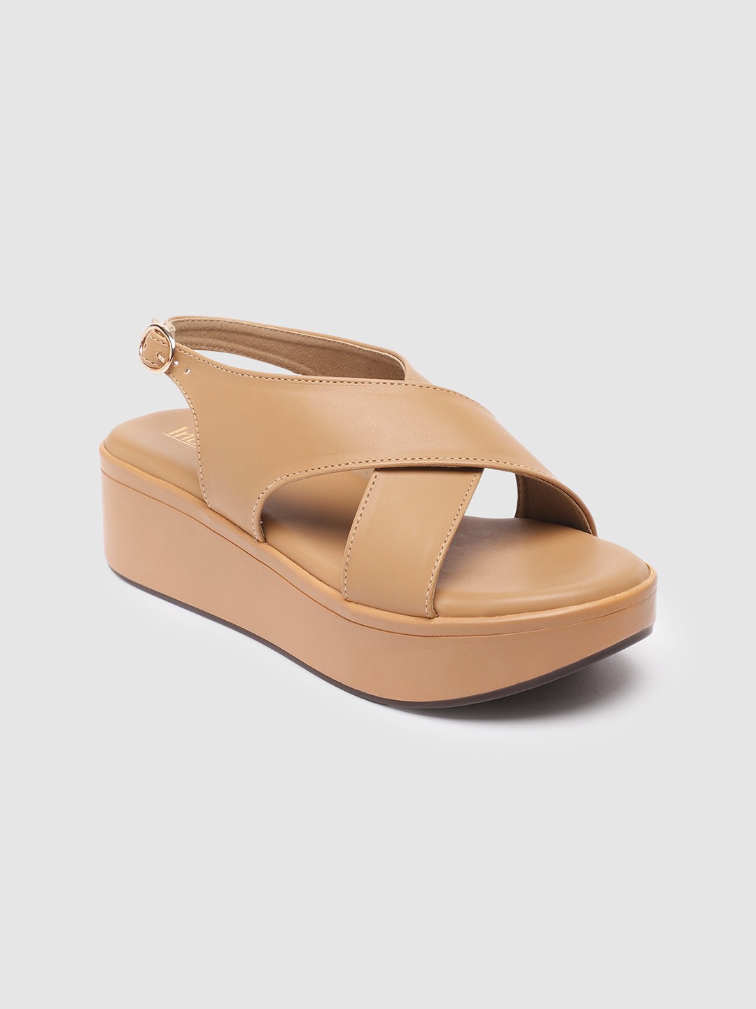 

Inc 5 Women Solid Open Toe Wedges, Brown