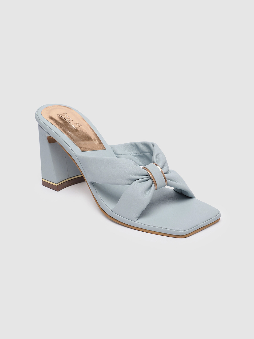 

Inc 5 Women Solid Open Toe Heels, Blue