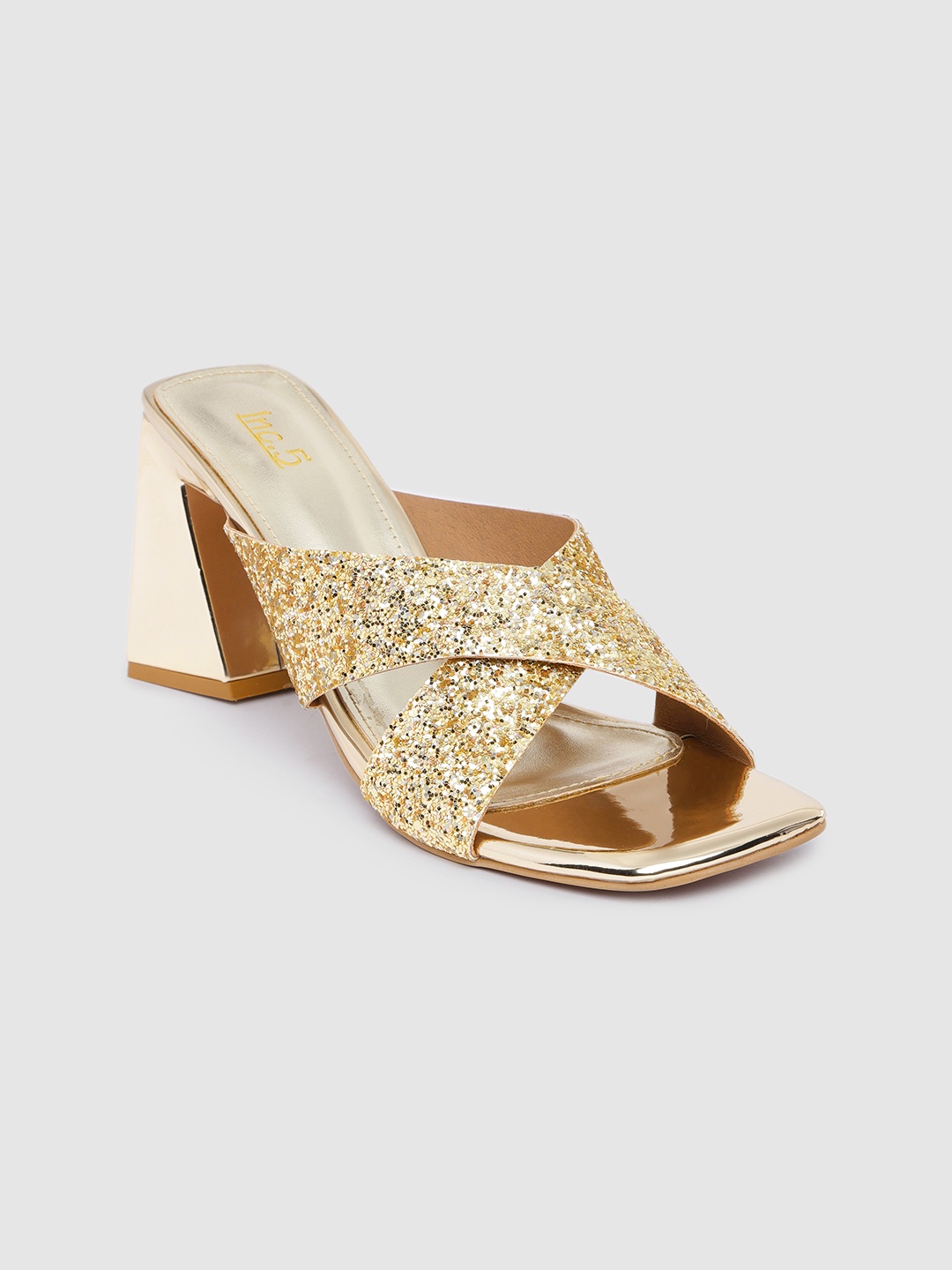 

Inc 5 Women Embellished Open Toe Heels, Gold