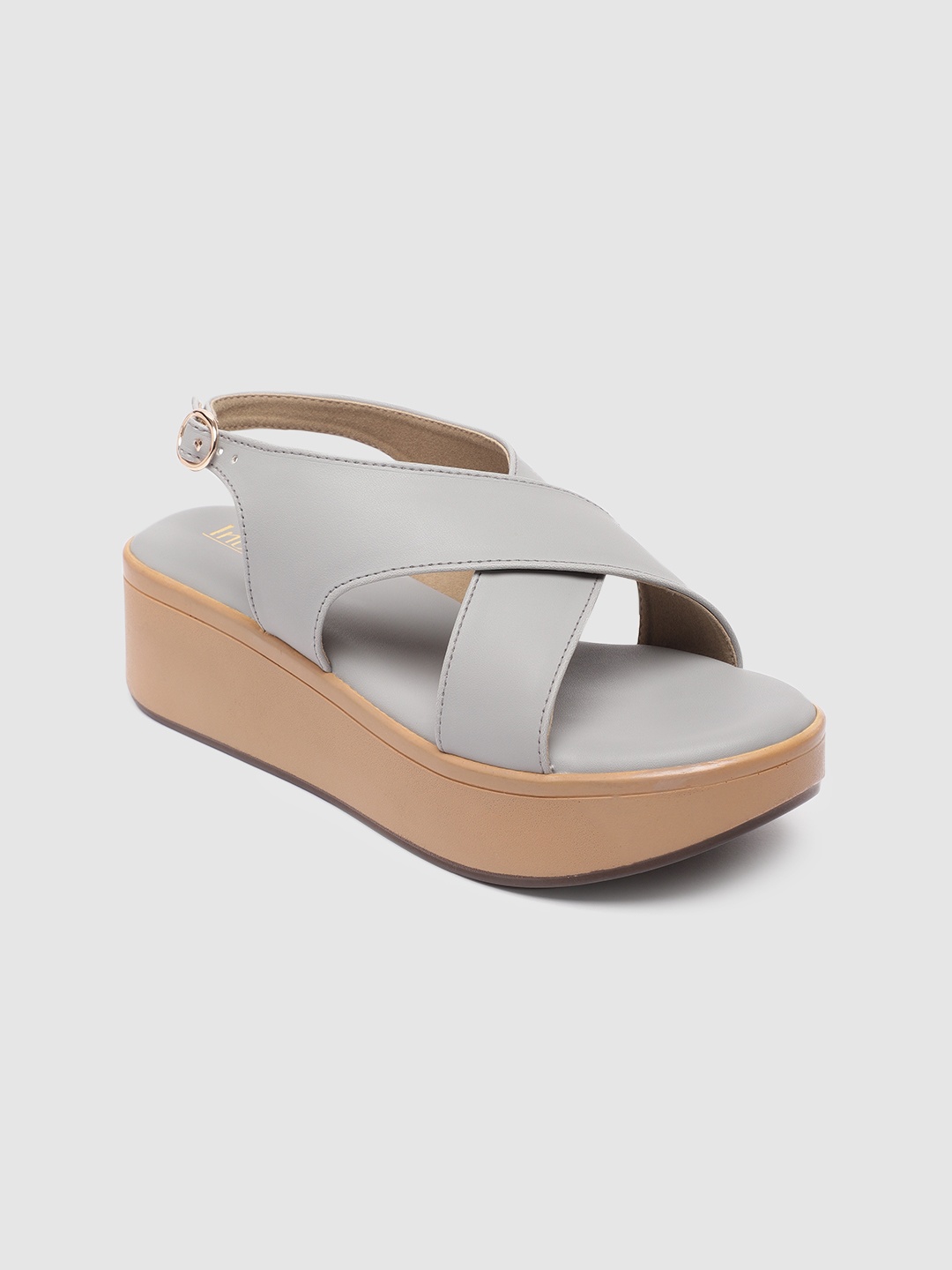 

Inc 5 Women Solid Open Toe Wedges, Grey