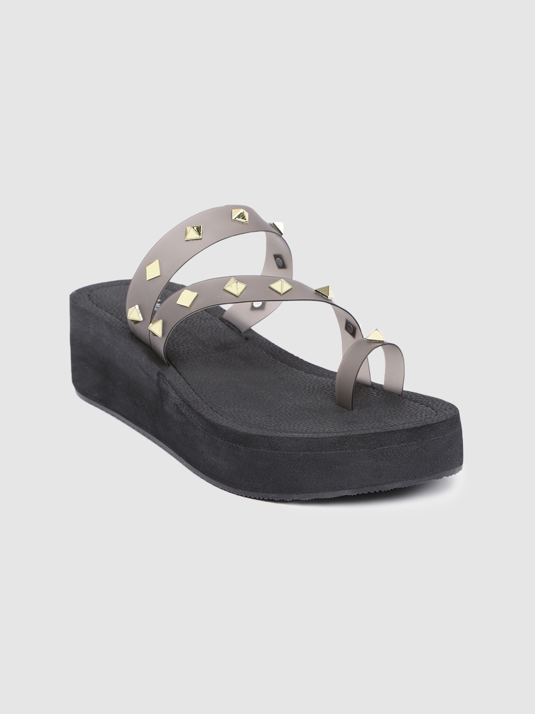 

Inc 5 Western Embellished One Toe Platforms, Grey