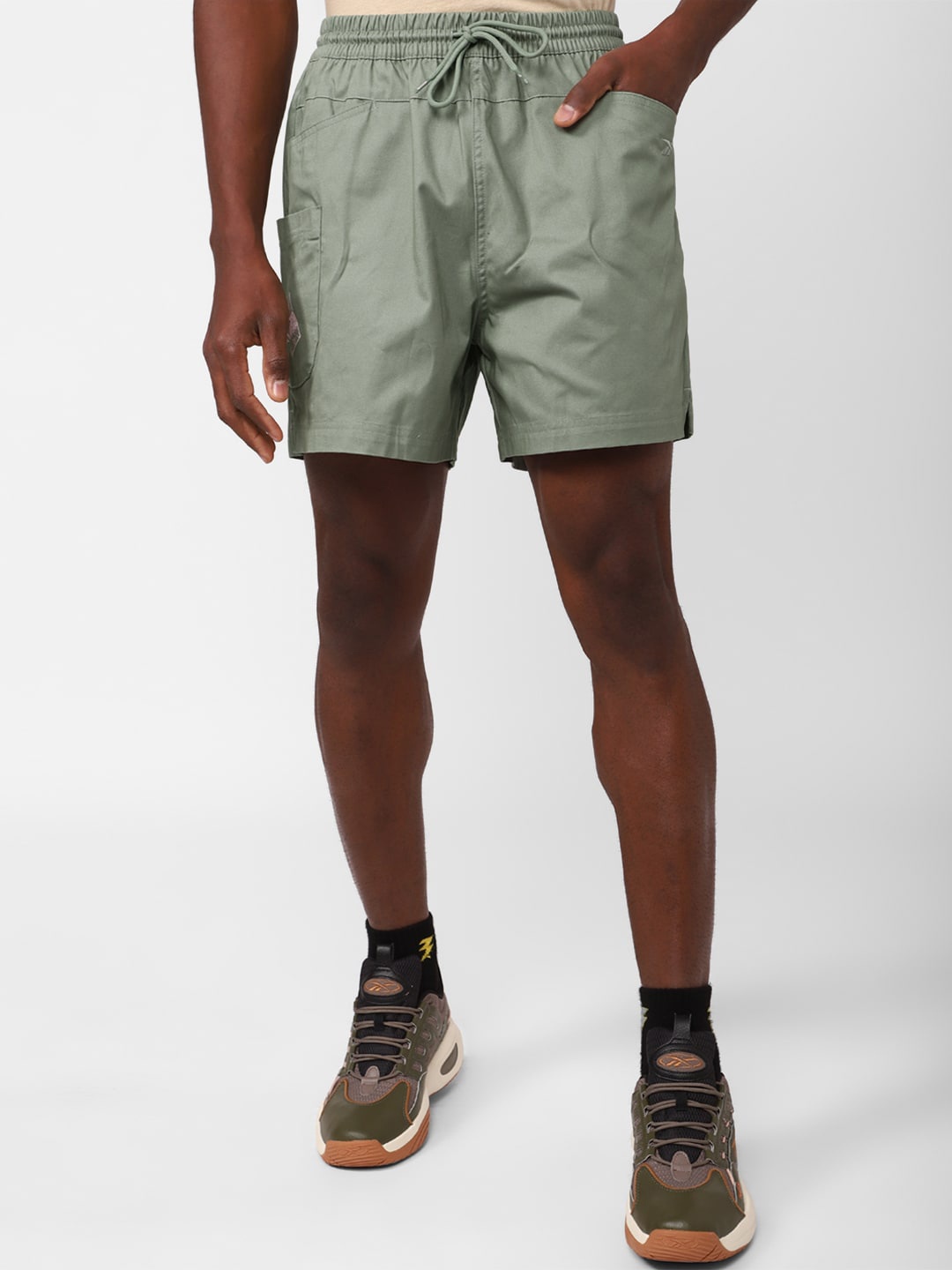 

Reebok Men CL Skate Pure Cotton Shorts, Green