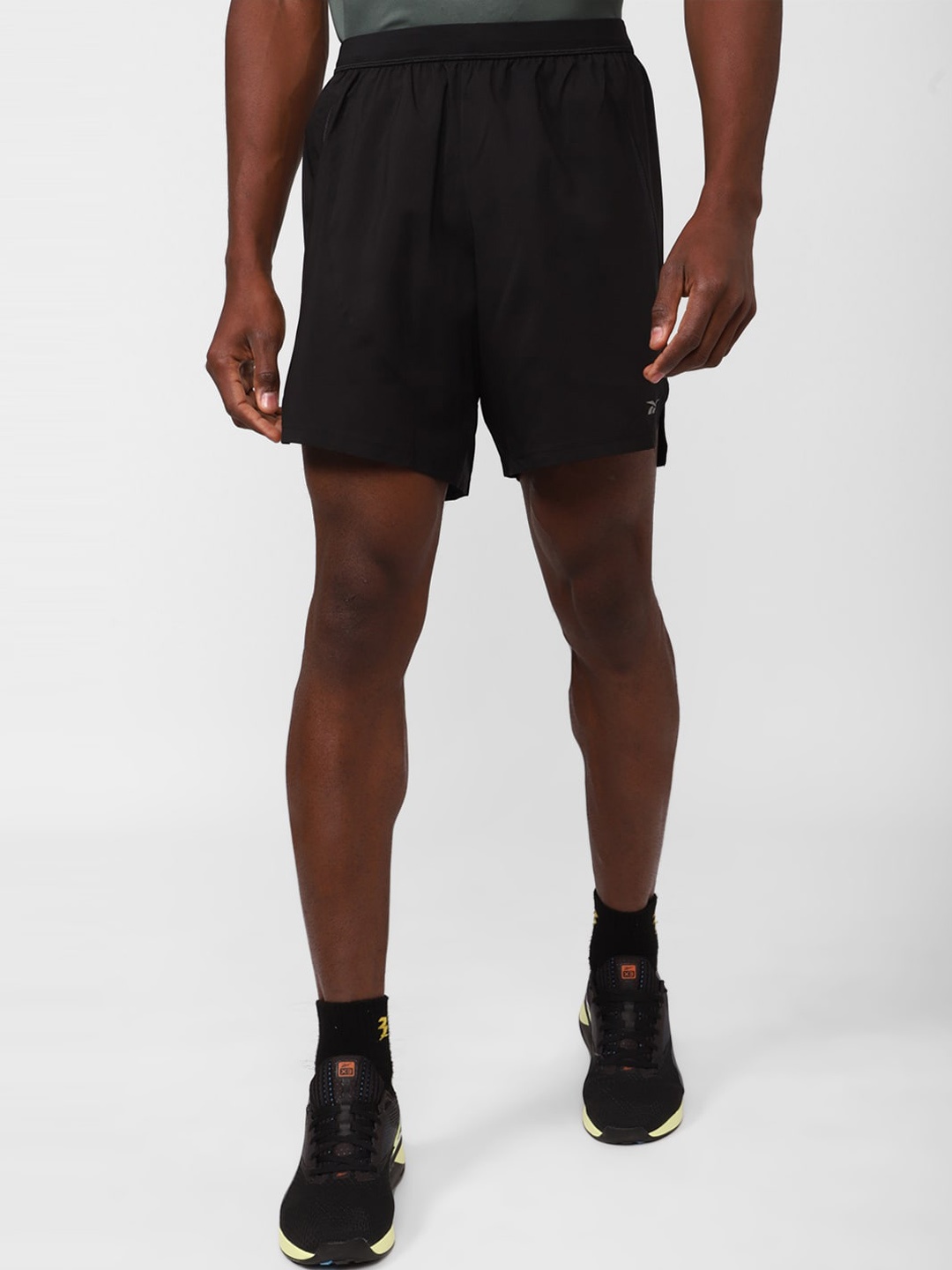 

Reebok Men Mid-Rise Running Shorts, Black