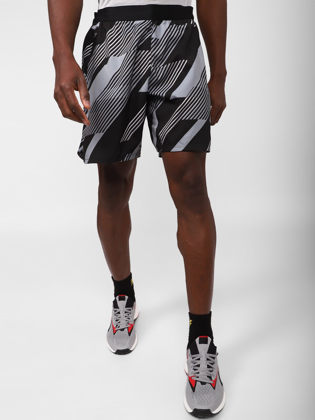 

Reebok Men TS Speed 3.0 AOP Sports Shorts, Black