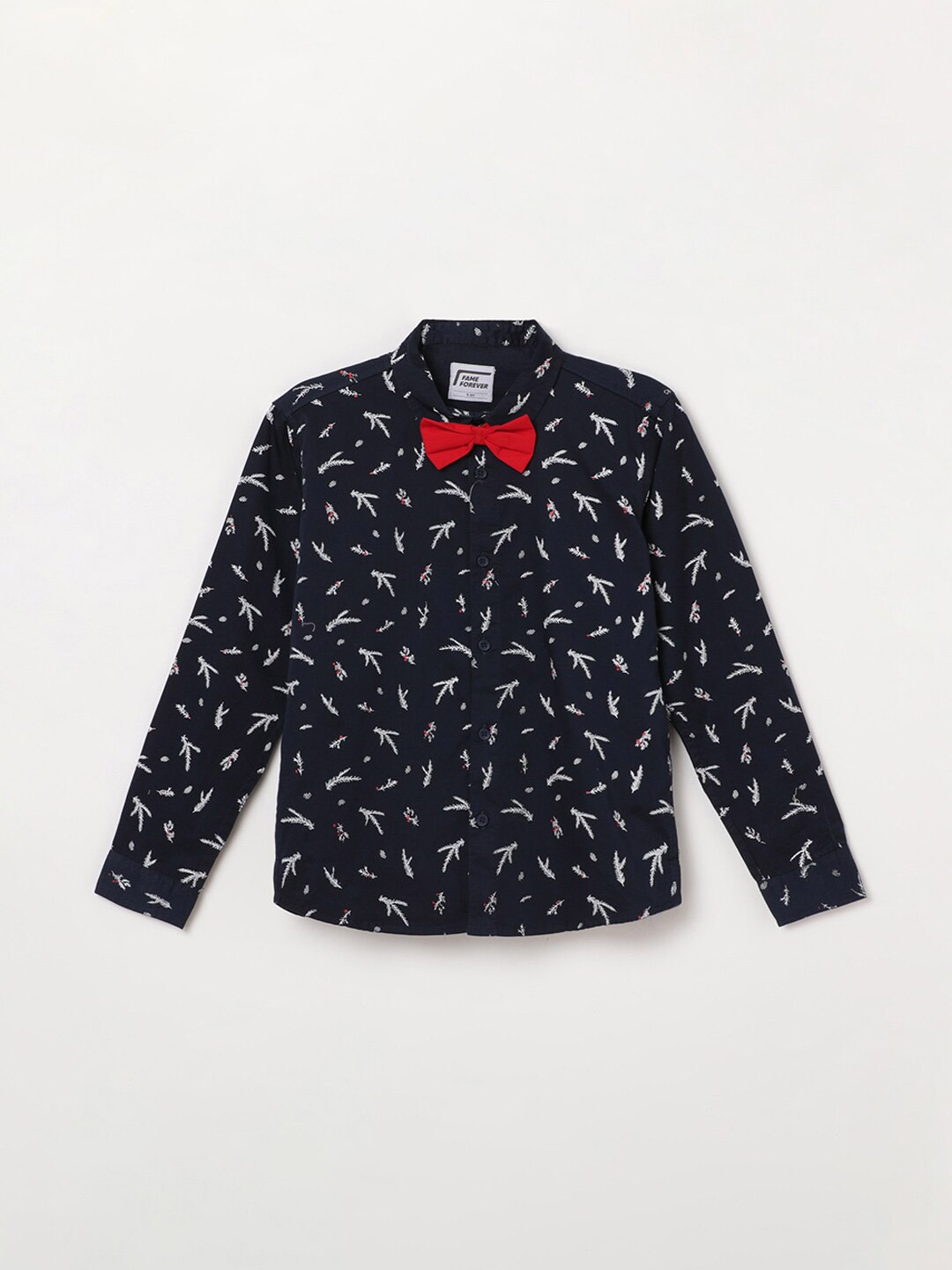 

Fame Forever by Lifestyle Boys Blue Comfort Opaque Printed Casual Shirt