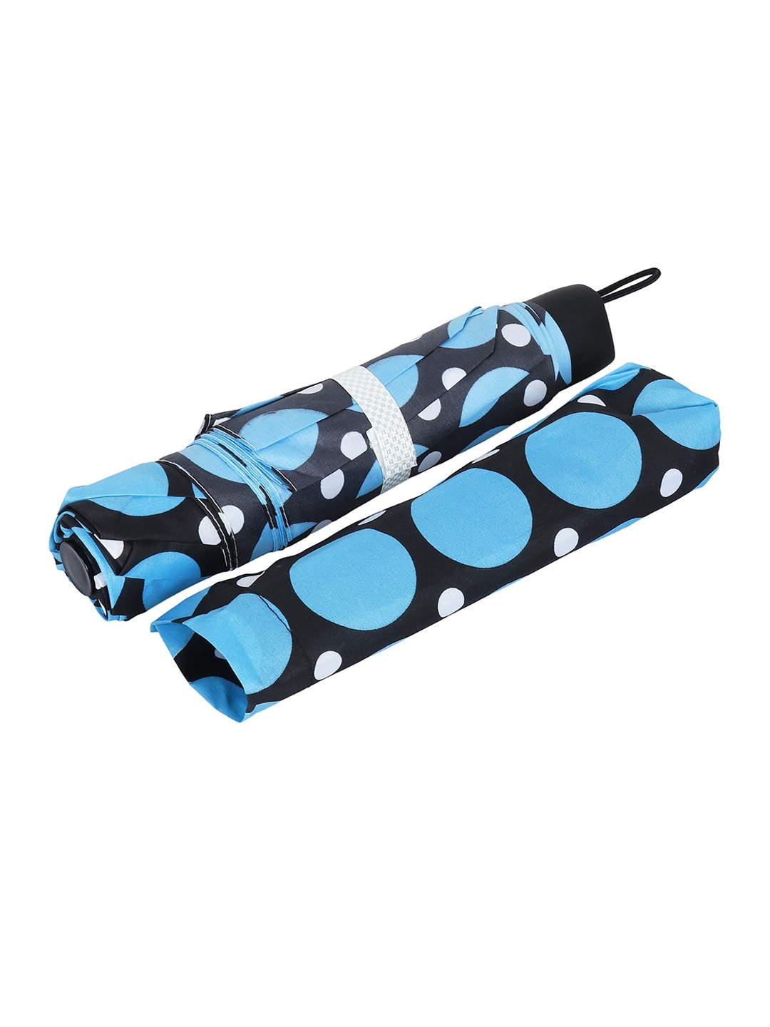 

LOOM LEGACY Geometric Printed 3-Fold Umbrella, Turquoise blue
