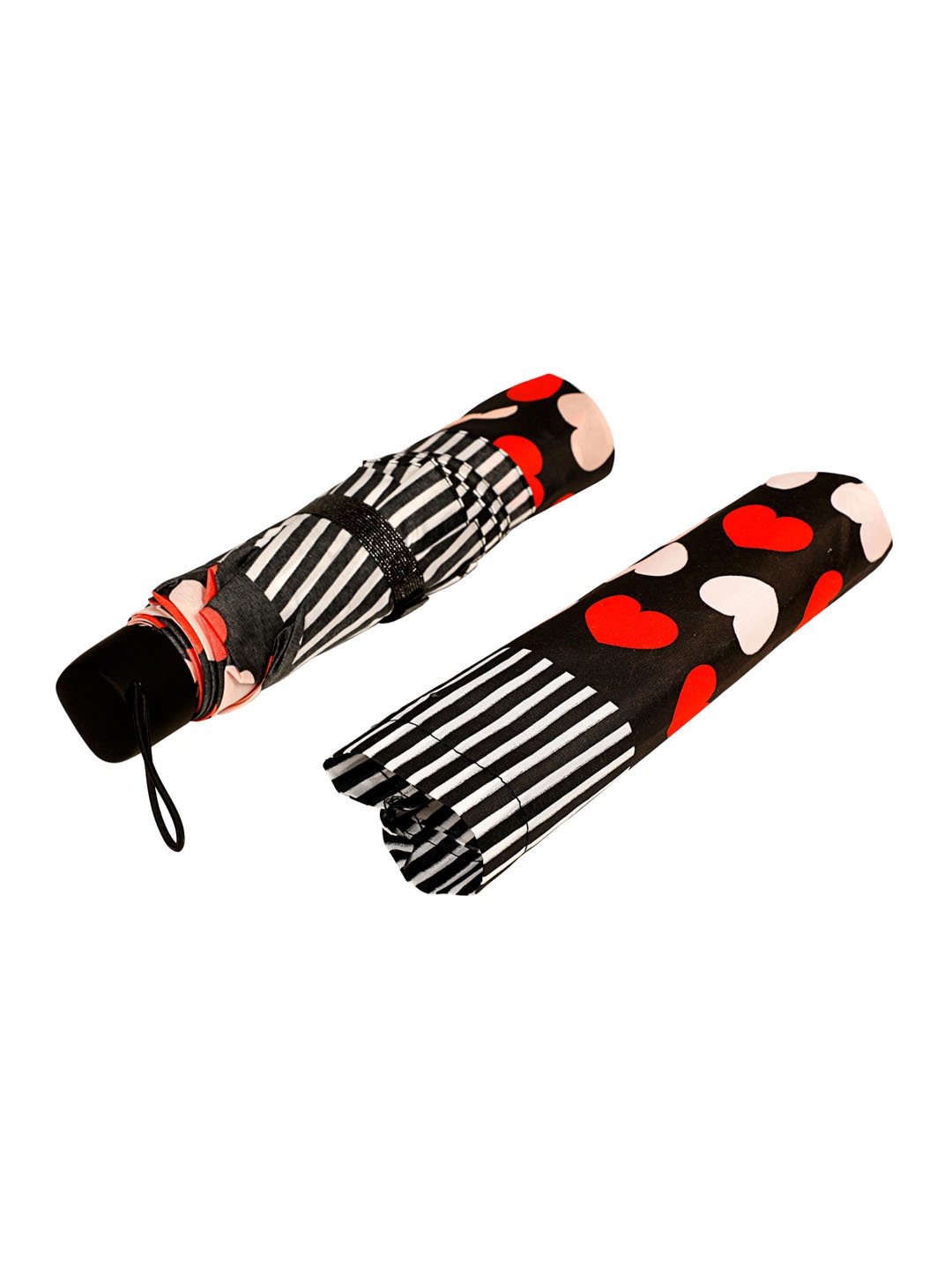 

LOOM LEGACY Geometric Printed 3-Fold Umbrella, Red