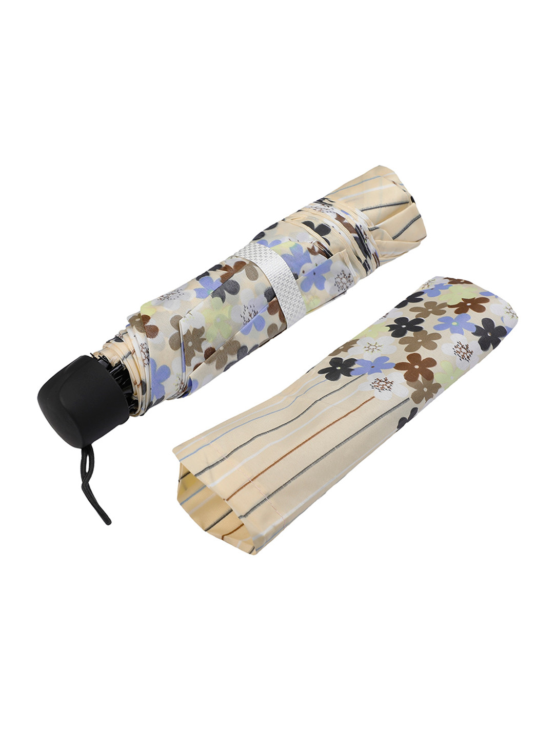 

LOOM LEGACY Floral Printed 3-Fold Umbrella, Yellow